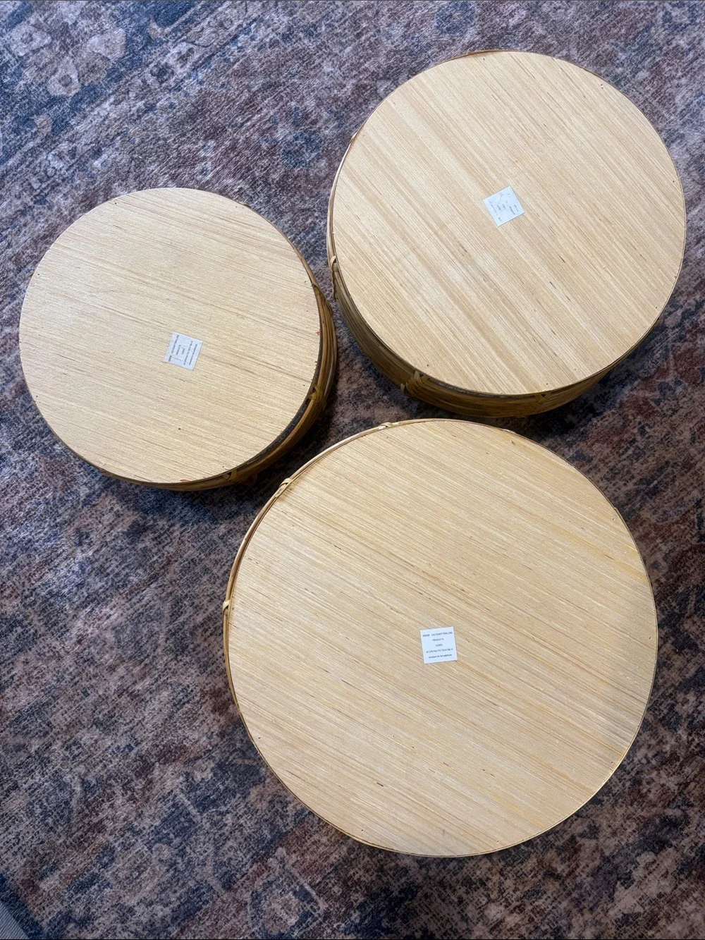 Natural Rattan nesting Set - Neutral